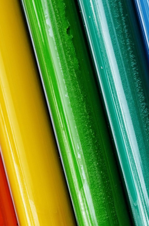 Différentes couleurs de plastique